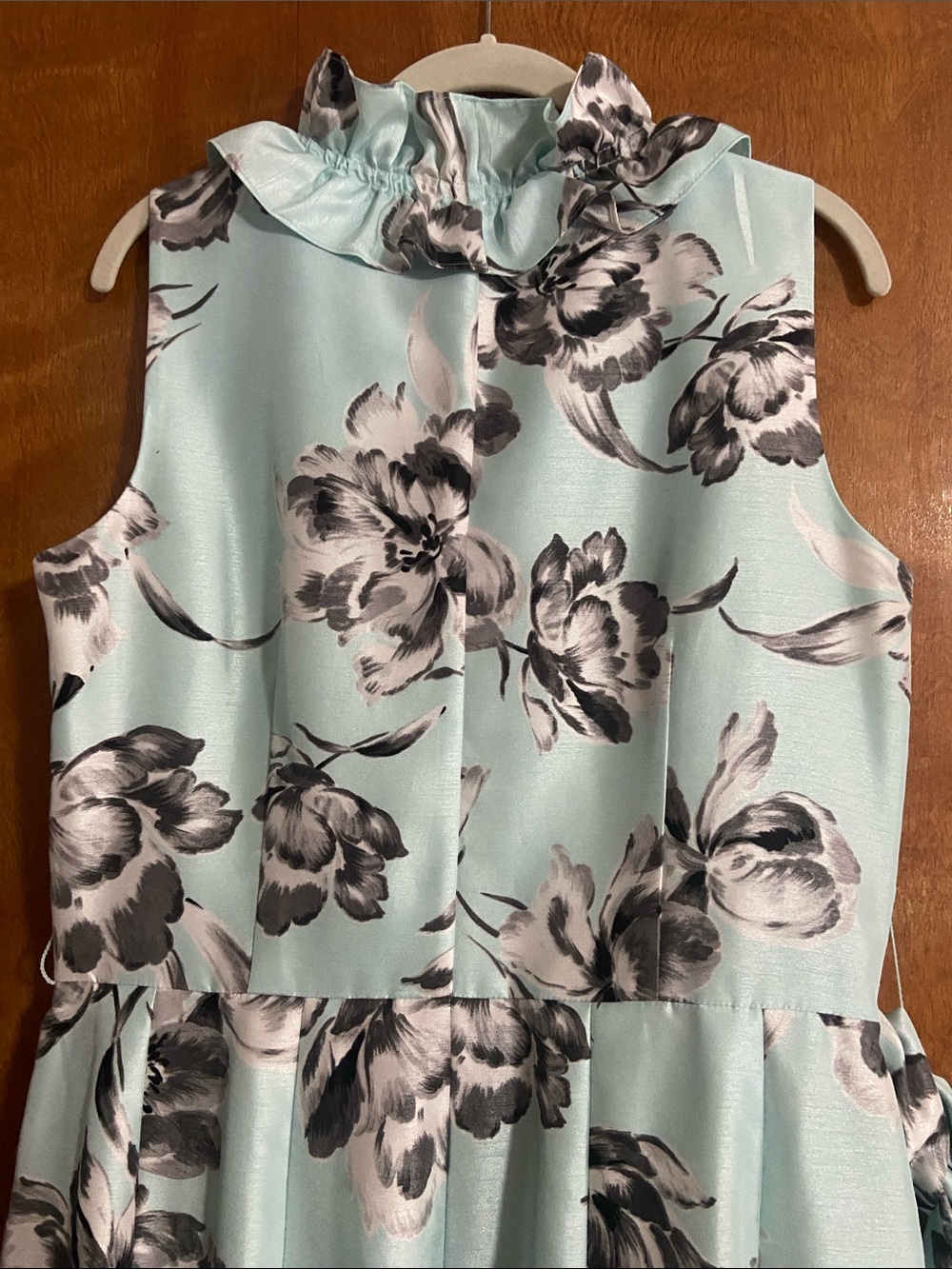 Jessica Howard Mint Green Floral Ruffle Midi Dress - Picture 6 of 8